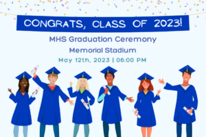 Blue Illustrative Graduation Ceremony Facebook Post